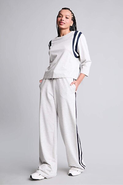 DeFacto Straight Fit Pocketed Standard Leg Standard Length Sweatshirt Fabric ...