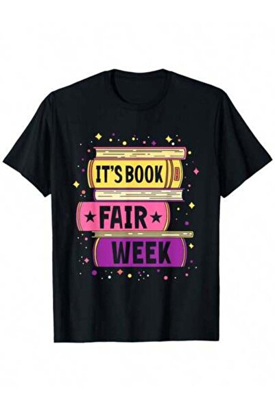4CR تي شيرت Funny Bookworm Library ذو الأكمام القصيرة ذو الرقبة المستديرة، من...