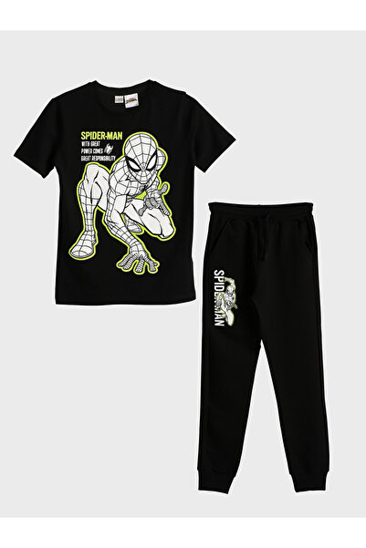 LC Waikiki Spider-Man Printed Boys' Tracksuit Set