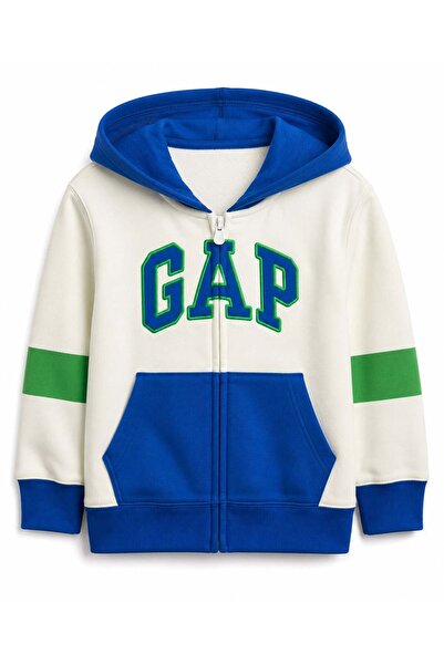 GAP Kids Gap baby boy hooded jacket 6 months - 5 years white - blue
