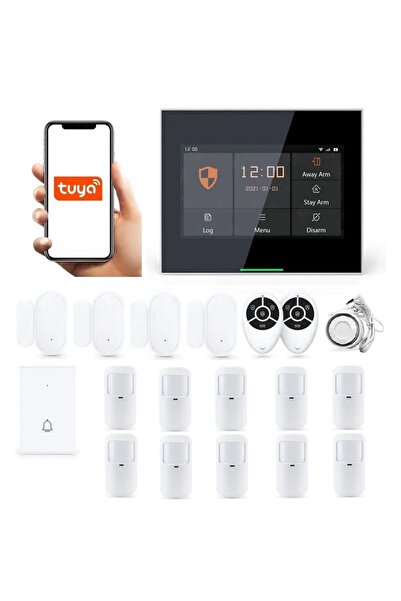 OnShop Sistem De Alarma Wireless LCD 4.3" Wifi GSM, Onshop, Tuya Smart, 10x P...