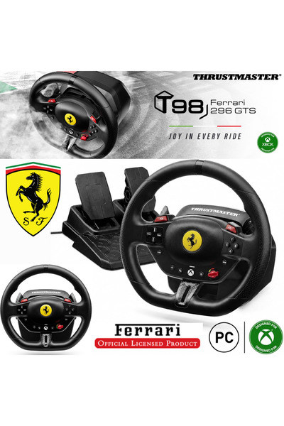 Thrustmaster T98-X Ferrari 296 GTS Yarış Direksiyonu – Xbox Series X|S, Xbox ...