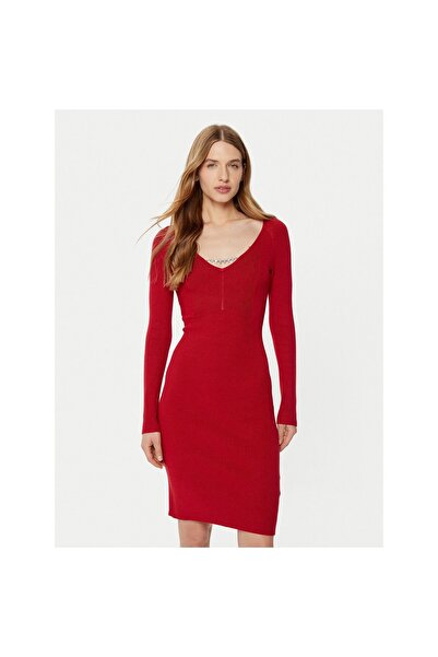 Guess Rochie tricotată de damă W5RK07Z2YJ2 Roșu