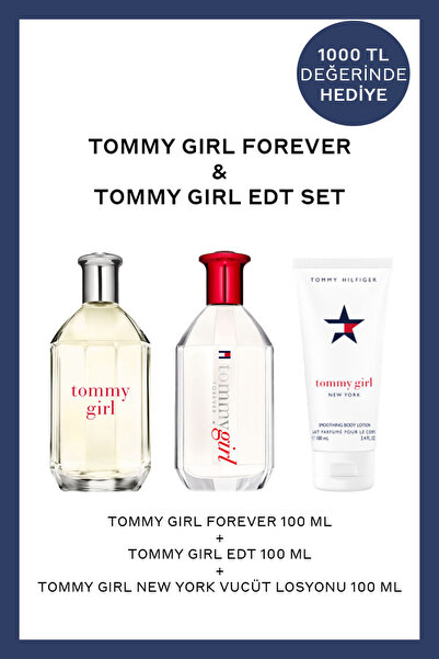 Tommy Hilfiger Tommy Girl Forever EDT 100 ml Kadın Parfüm + Tommy Girl EDT 10...