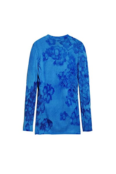 Desigual Golf pentru femei 25WWJF38 Albastru
