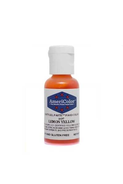 AmeriColor Lemon Yellow Food Gel Color 21g from