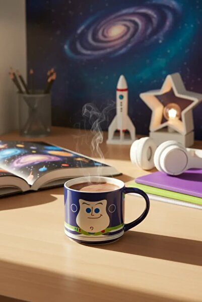 Miniso Disney Toy Story Lisanslı Buzz Lightyear Seramik Kupa 410 mL – Koleksi...
