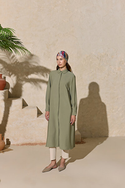 Aker Khaki Shirt Collar Classic Tunic