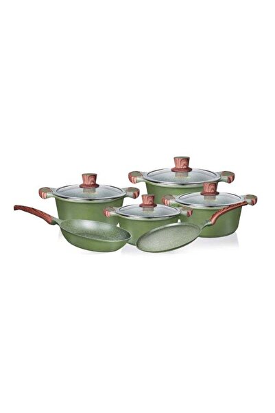 ROYALFORD 10pcs Kitchencraft Die-Cast Aluminum Cookware Set RF12951 Granite C...