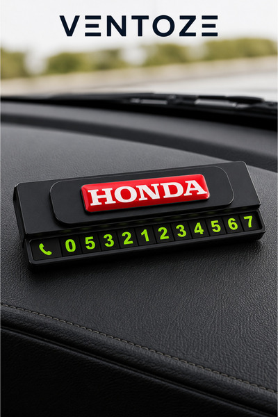 Ventoze HONDA Logolu Numaratör Geçici Park Telefon