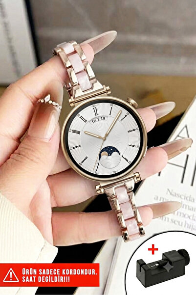 Nezih Case Huawei Watch GT4 / GT5 / GT6 41mm / GT5 Pro 42mm Uyumlu Şık Mücevh...