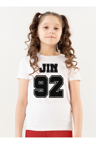 Generic عالم الموضة تيشرت قطن بطباعة عالية الجودة بتصميم BTS JIN92