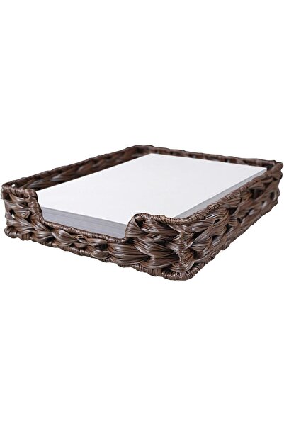 OEM Tavă împletită pentru organizare, 33 x 27 x 7 cm, maro