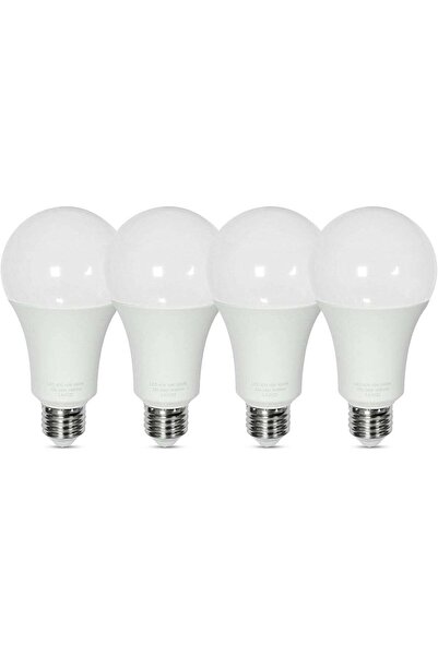 Duravel LED Light Bulb Pack of 4, E27 Base, 15W, 6500K
