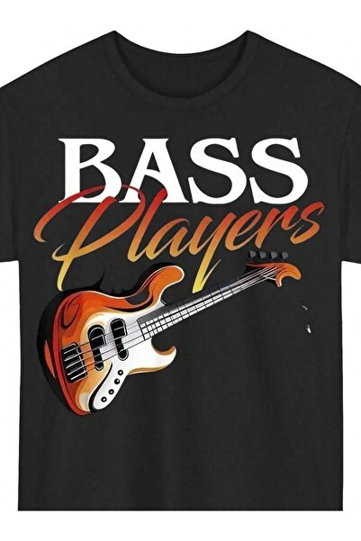 799 تي شيرت رجالي برسومات جرافيكية من Bassist |   تي شيرت بتصميم "العازفون عل...