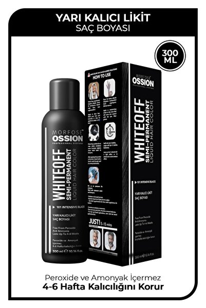 Morfose Ossıon Likit Erkek Saç Boyası No:101 Koyu Siyah 300 ml