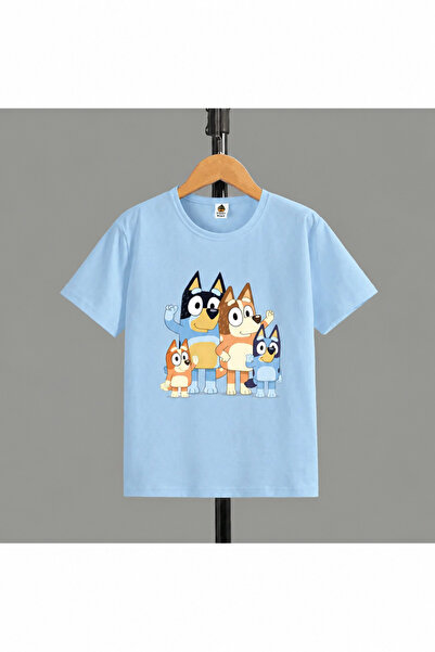 SVART WEAR Bluey Printed Premium Crew Neck Cotton Short Sleeve Kids and Teena...