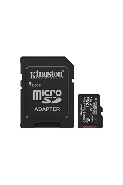 Kingston 128Gb Microsdxc Canvas Select Plus Gen3 150Mb/S A1 Card + Adapter