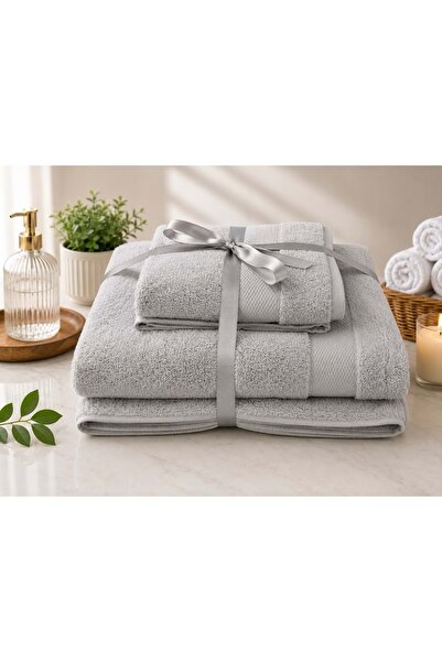 Özdilek Woven Gray - Personal Towel Set Super Soft (90X150 + 50X90)