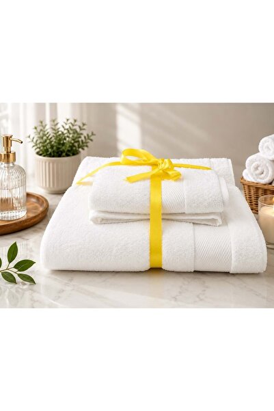 Özdilek Woven White - Personal Towel Set Super Soft (90X150 + 50X90)
