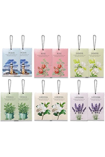 AZONEE Floral Scented Air Freshener Sachets for Drawers and Closets, Long-Las...