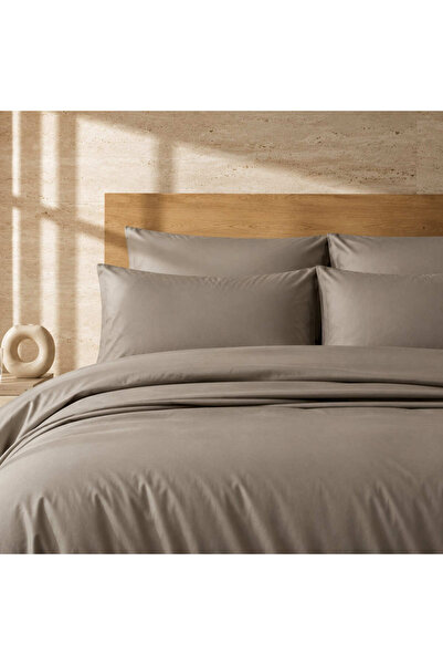 Qua Home Auren 400 Tc Pamuk Saten King Size Nevresim Bej