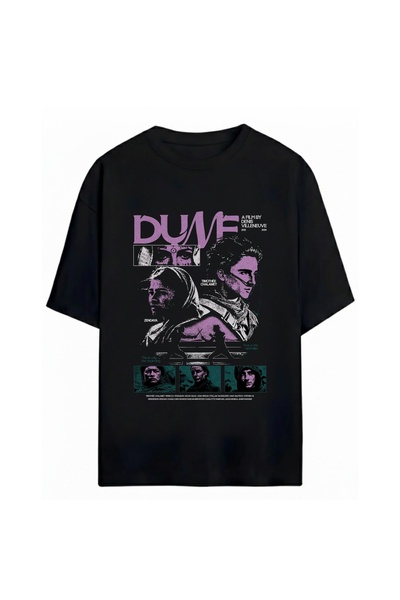 SVART WEAR Dune Printed Unisex Oversize 100% Cotton T-Shirt
