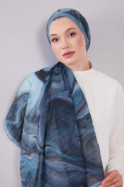 Levidor Turquoise Aura Muslin Shawl