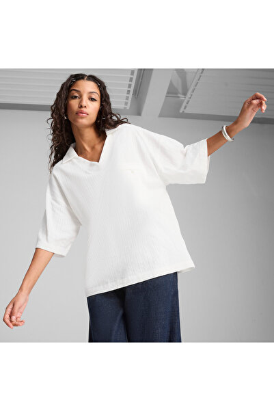 Puma Womens YONA Oversized Polo Shirt