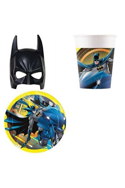 parti sürprizi Batman Plate and Cup Set