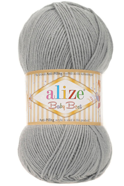 Alize Baby Best 344 Kalay Gri %10 Bambu - %90 Akrilik Tüylenme Yapmayan Bebek...