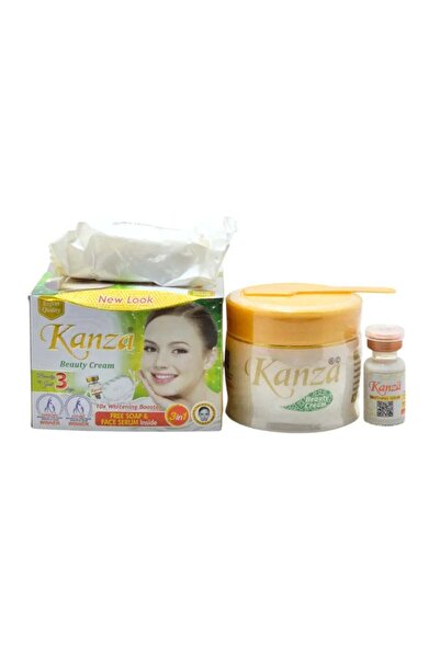 Kanza Beauty Cream with Face Soap & Face Serum | 3 in 1 Skin Care - Pack of 1