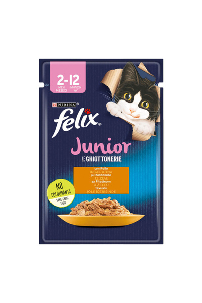 Felix LE CHIOTTONERIE ΓΑΤΟΤΡΟΦΗ 85gr. - (ΚΟΤΟΠΟΥΛΟ ΣΕ ΖΕΛΕ) (JUNIOR)