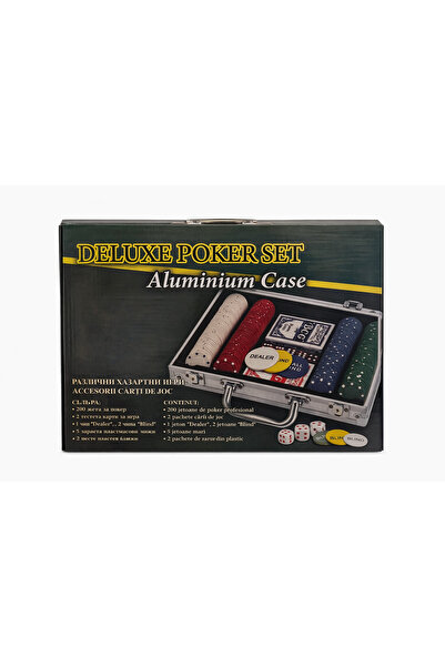 Jumbo Set de poker în cutie de aluminiu