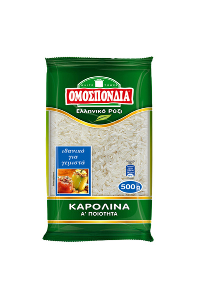 Omospondia ΟΜΟΣΠΟΝΔΙΑ ΡΥΖΙ ΚΑΡΟΛΙΝΑ 500gr.