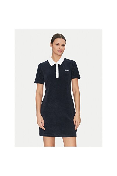 Guess Rochie de zi cu zi pentru femei V5GK01KCQV1 Bleumarin