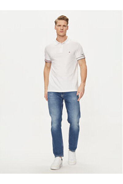 Tommy Hilfiger Polo bărbați MW0MW34780 Alb
