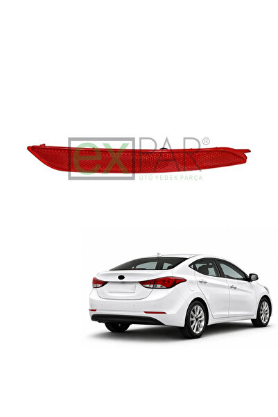 EXPAR OTO HYUNDAI ELANTRA ARKA TAMPON REFLEKTÖRÜ SAĞ TARAF 2014-2015 MAKYAJLI...