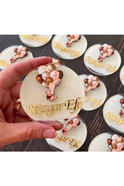 Genel Markalar Balonlu ayıcık pleksi magnet(10)adet