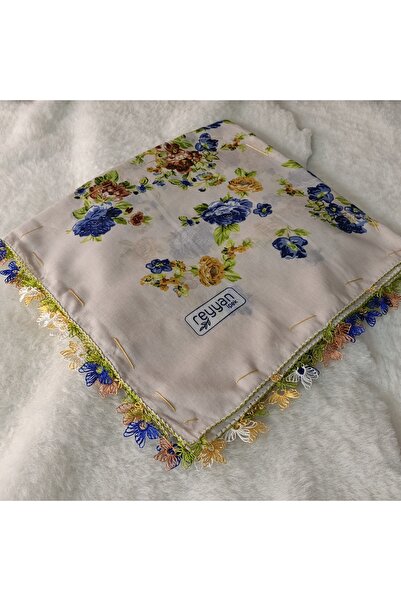 REYHAN Handmade Needlework Writing, Scarf, Yemeni, Mevlit Cover, Head Cover, ...