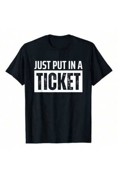 9TAY تي شيرت بطبعة "Just Put In A Ticket Funny Tech Support Help Desk"، 220 ج...