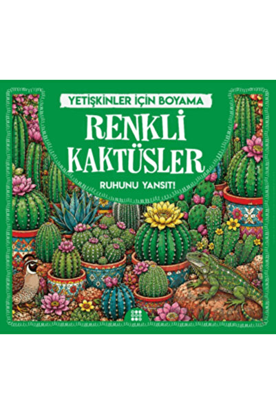 dokuzyayinlari Colorful Cacti & Painting for Adults