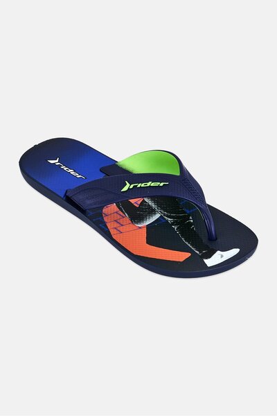 Rider Men Way Logo Thong Slip On Slippers, Multicolor