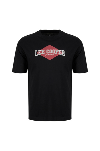 Lee Cooper Siyah Kadın Oversized Baskılı T-Shirt 262 LCF 242027 NINA 1 SİYAH