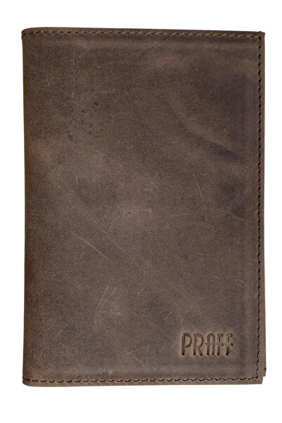 Praff Prf-200726 Genuine Leather Passport Wallet