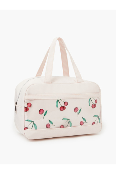 Styli Girls Beige Graphic Print Lunch Bag