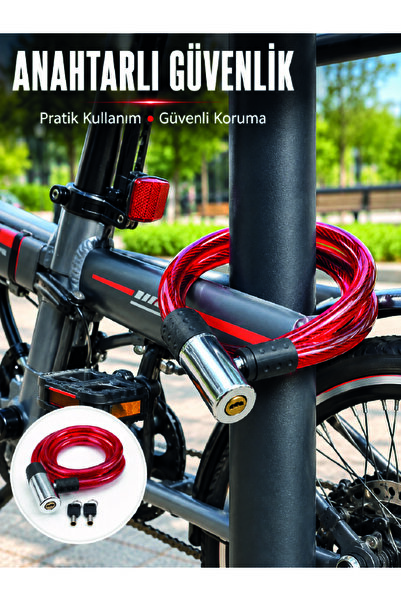 UCUZTEKNO Secure Protection for Your Bike with 15mm Thick Steel Cable