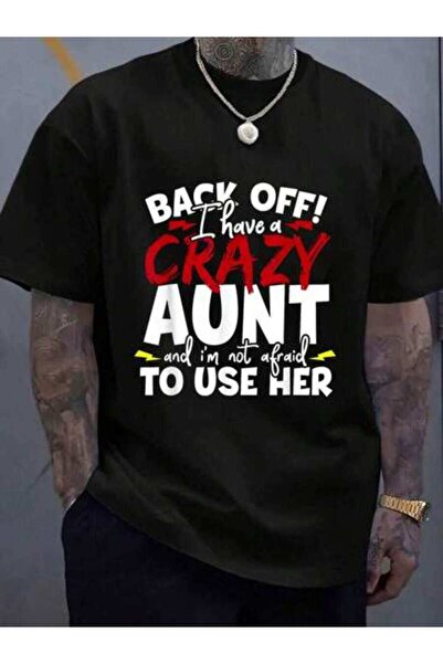 23ERVA تي شيرت قطني 100% بطباعة 'I Have A Crazy Aunt Nieces' للنساء والرجال، ...