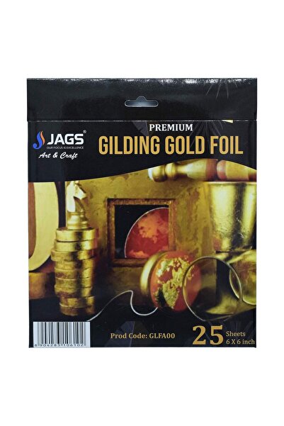 Generic Brand Jags India Gilding Foil 6X6 Inch Gold