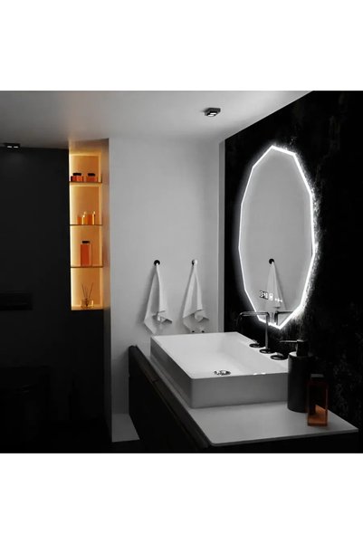 ALC-Shop Oglinda LED 60cm, POLIGON Senzor MotionGlow Marcello, Sistem Dezaburire